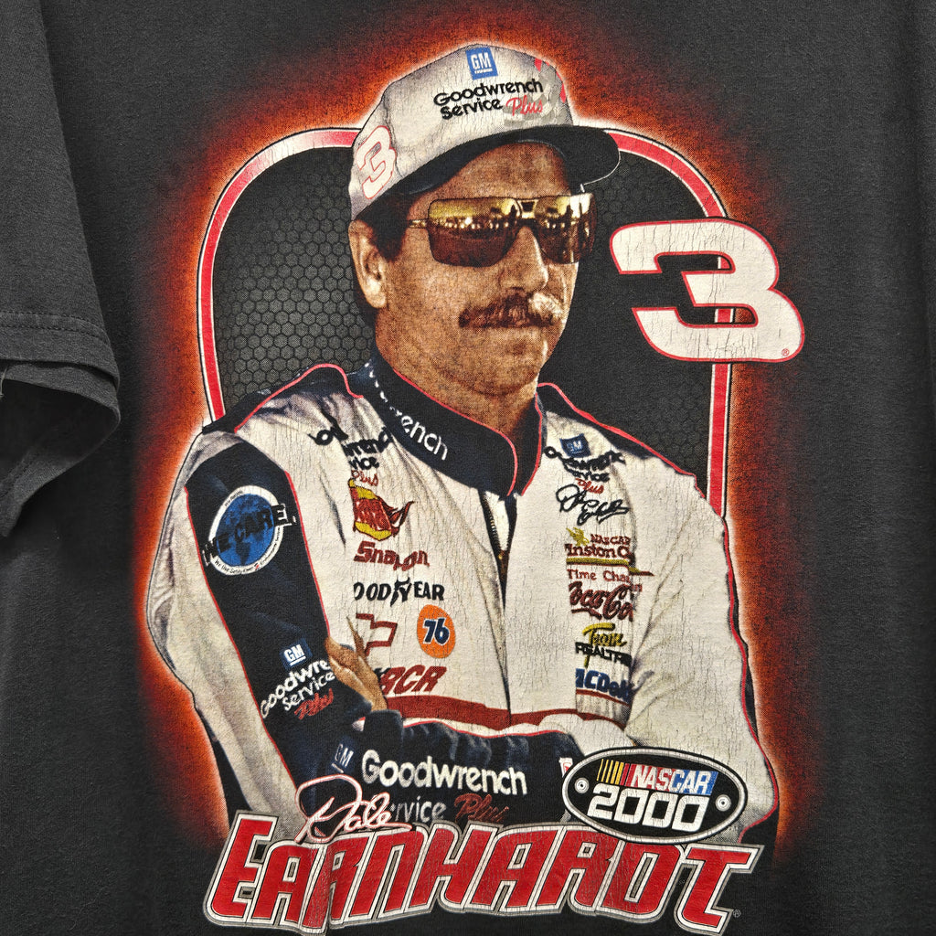 VTG 2000 Dale Earnhardt Intimidator Schedule Black T-Shirt: XL