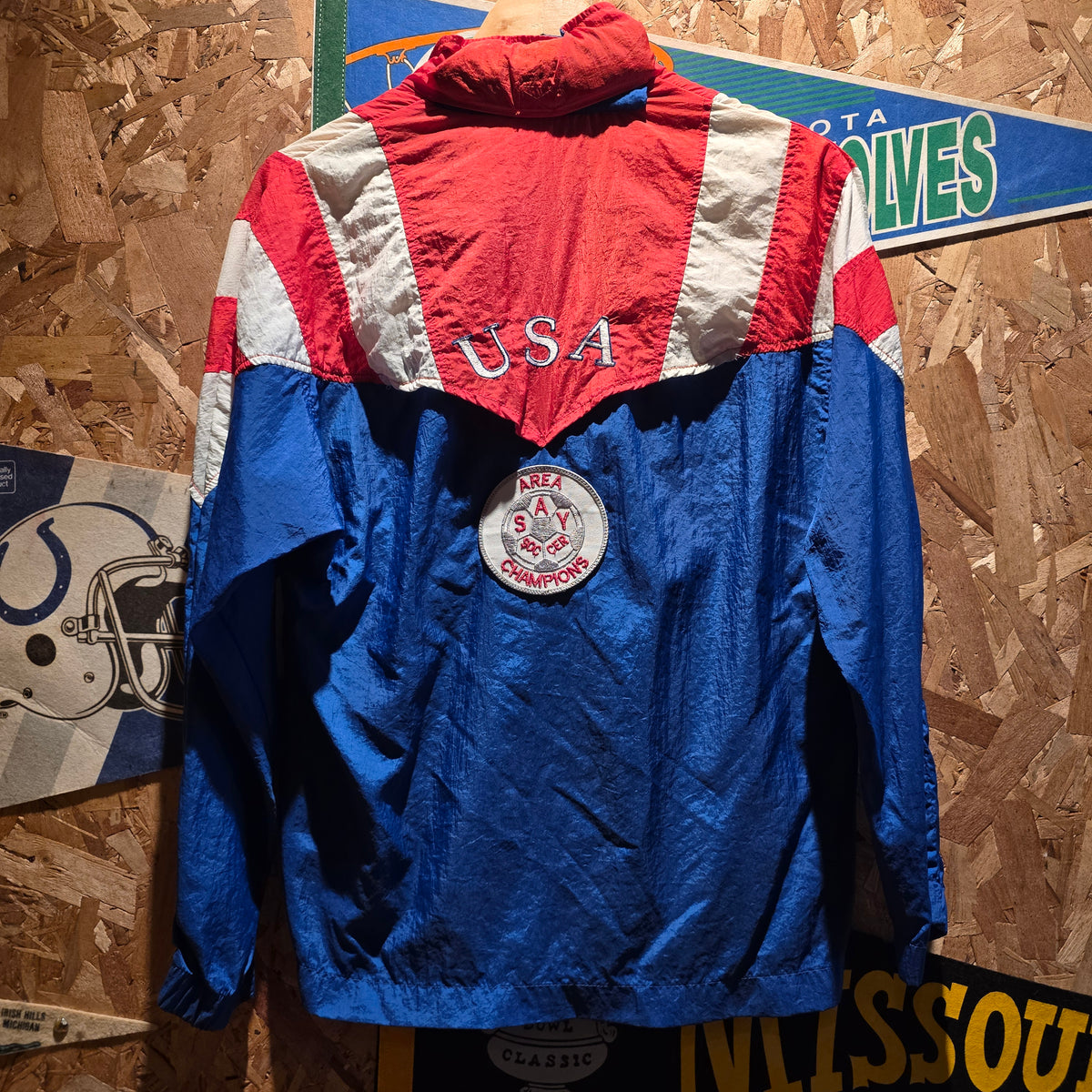 VTG 1994 Adidas USA Olympic Team Windbreaker Jacket: Large