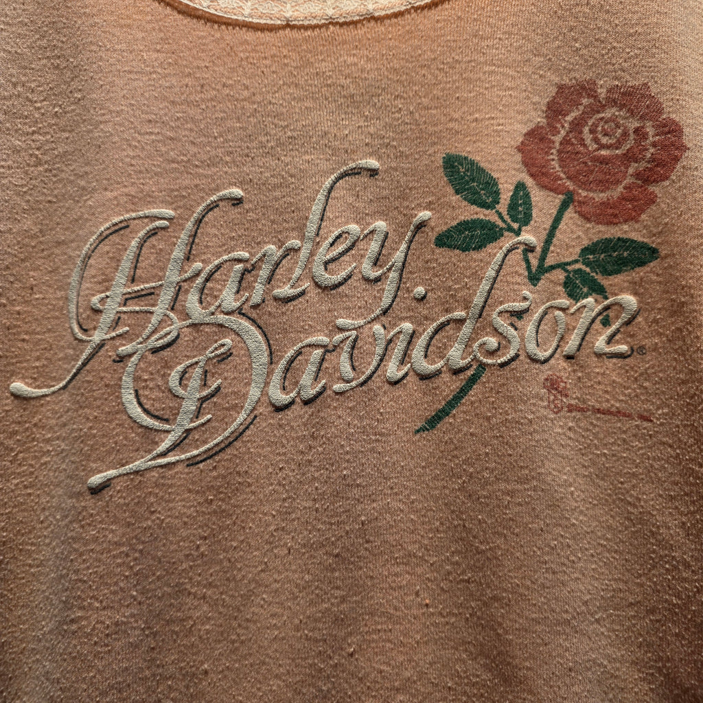 VTG 1987 Womans Harley Davidson Ruffeled Tank Top: Medium: XL