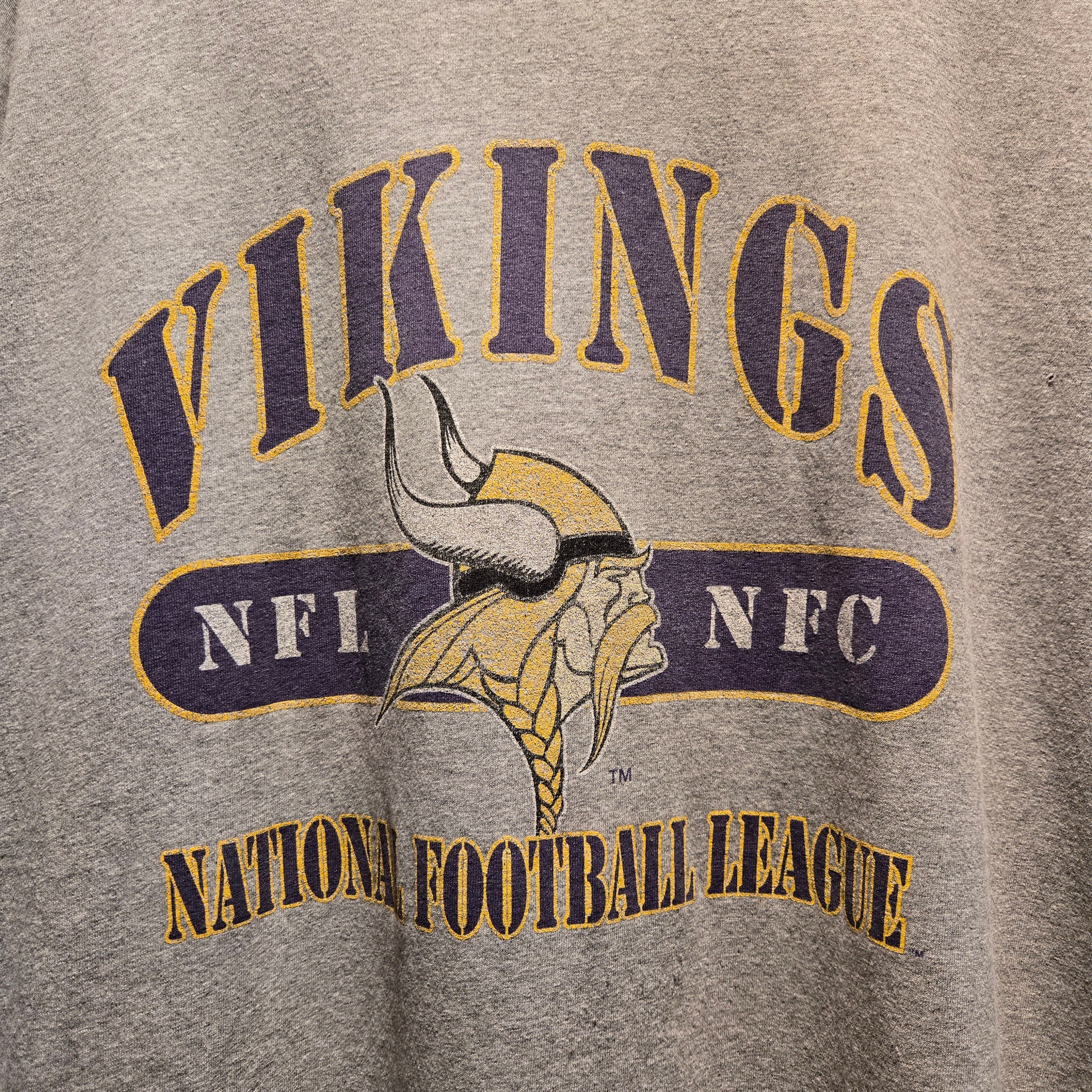 VTG 1998 Minnesota Vikings Randy Moss Grey T-shirt: XL