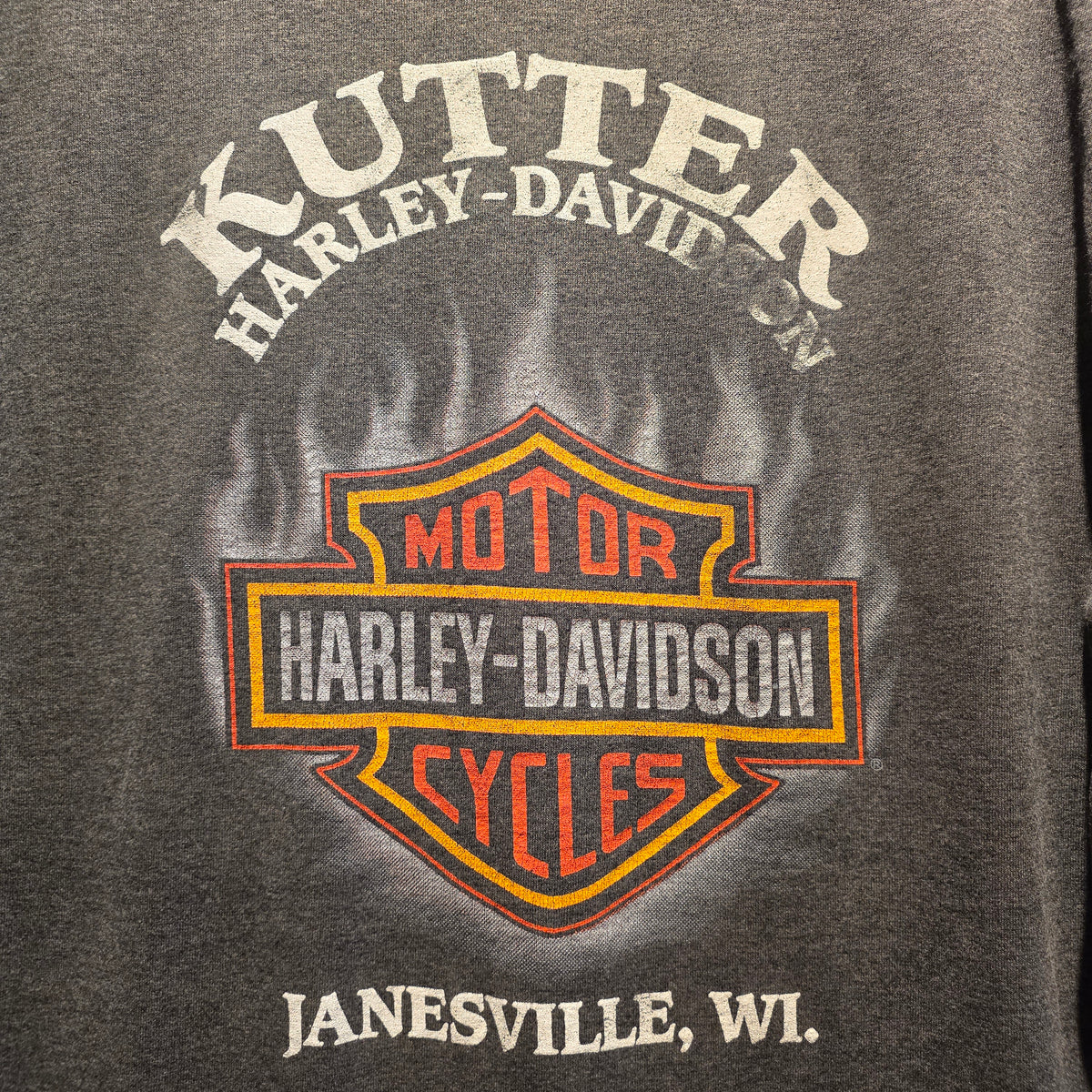 VTG 80's 3D Emblem One Hot Piece Of American Steel Harley Davidson T-Shirt USA: XL