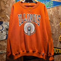 VTG Russell Illinois University Illini Orange Sweatshirt: XL