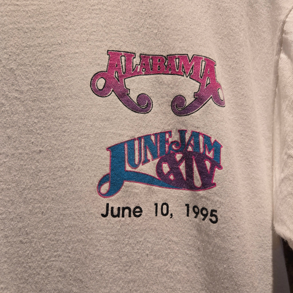VTG 1995 Alabama June Jam " I Survived The Jam Of 95" Graphic T-Shirt: Large