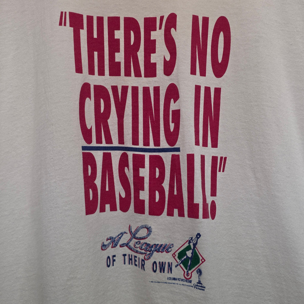 VTG 1992 A League Of Their Own " There's No Crying In Baseball" T-Shirt: XL