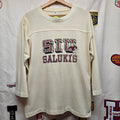 VTG 80's Southren Illinois University 3/4 Sleeve T-Shirt Salukis: Large