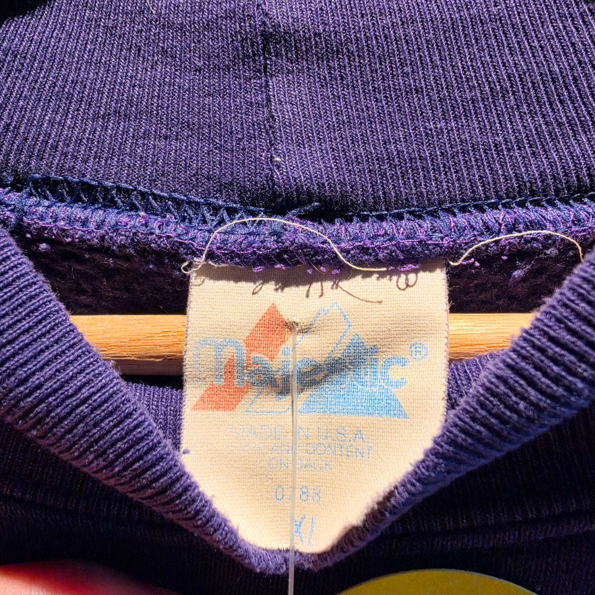 VTG Majestic Minnesota Vikings Sweatshirt Made In USA: XL