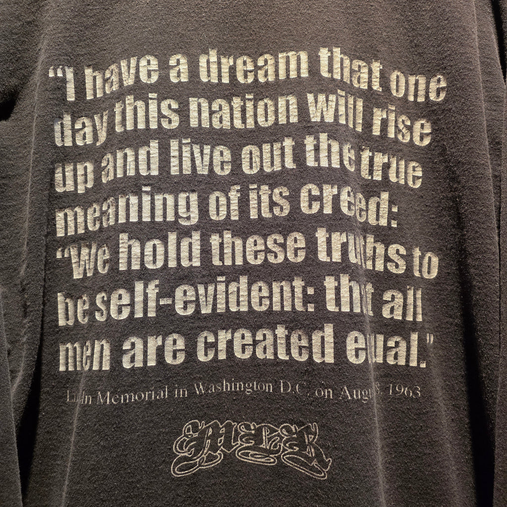 VTG Y2K Black Heritage Martin Luther King MLK I Have A Dream Shirt: XL