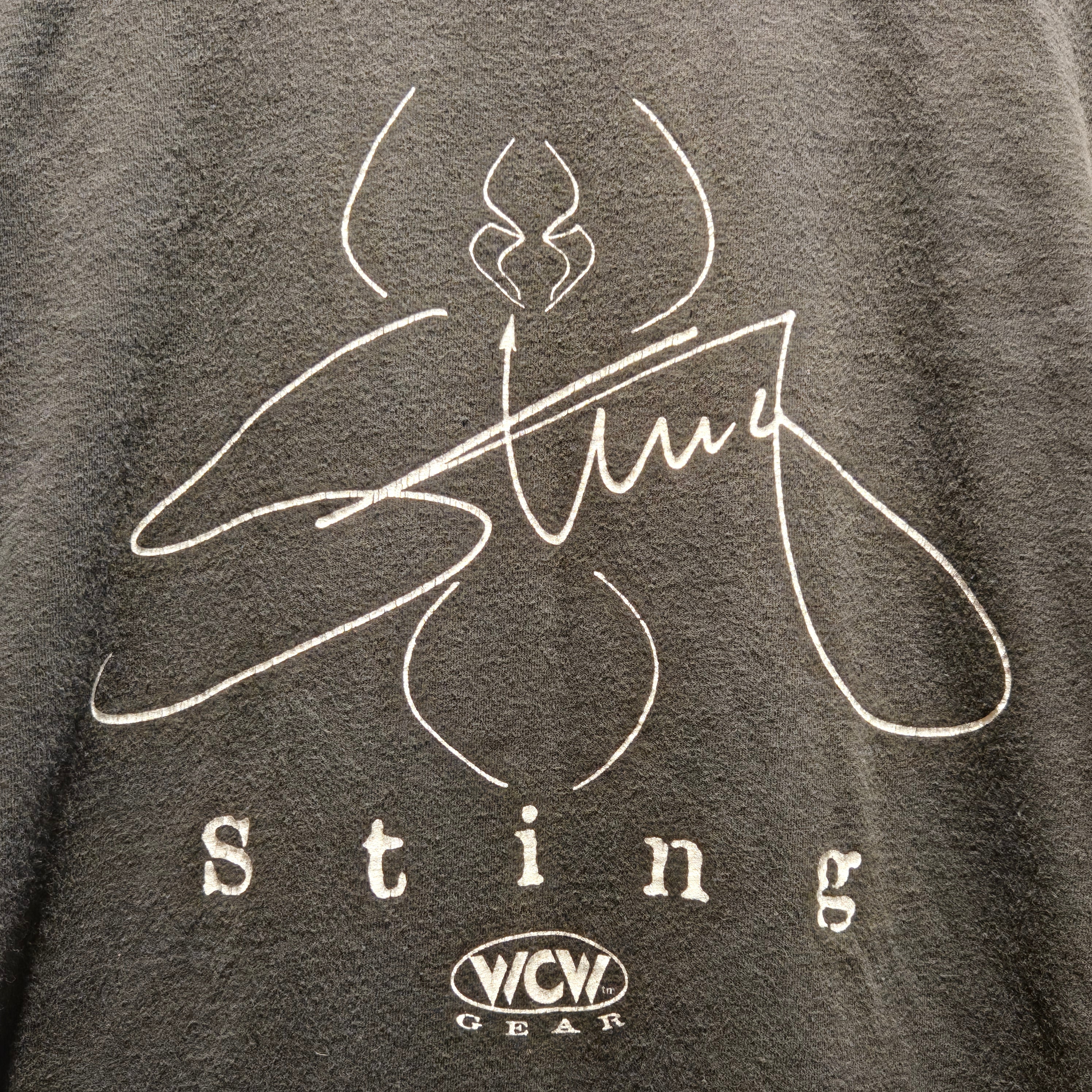 VTG Sting WCW Black Wrestling T-Shirt: 2XL