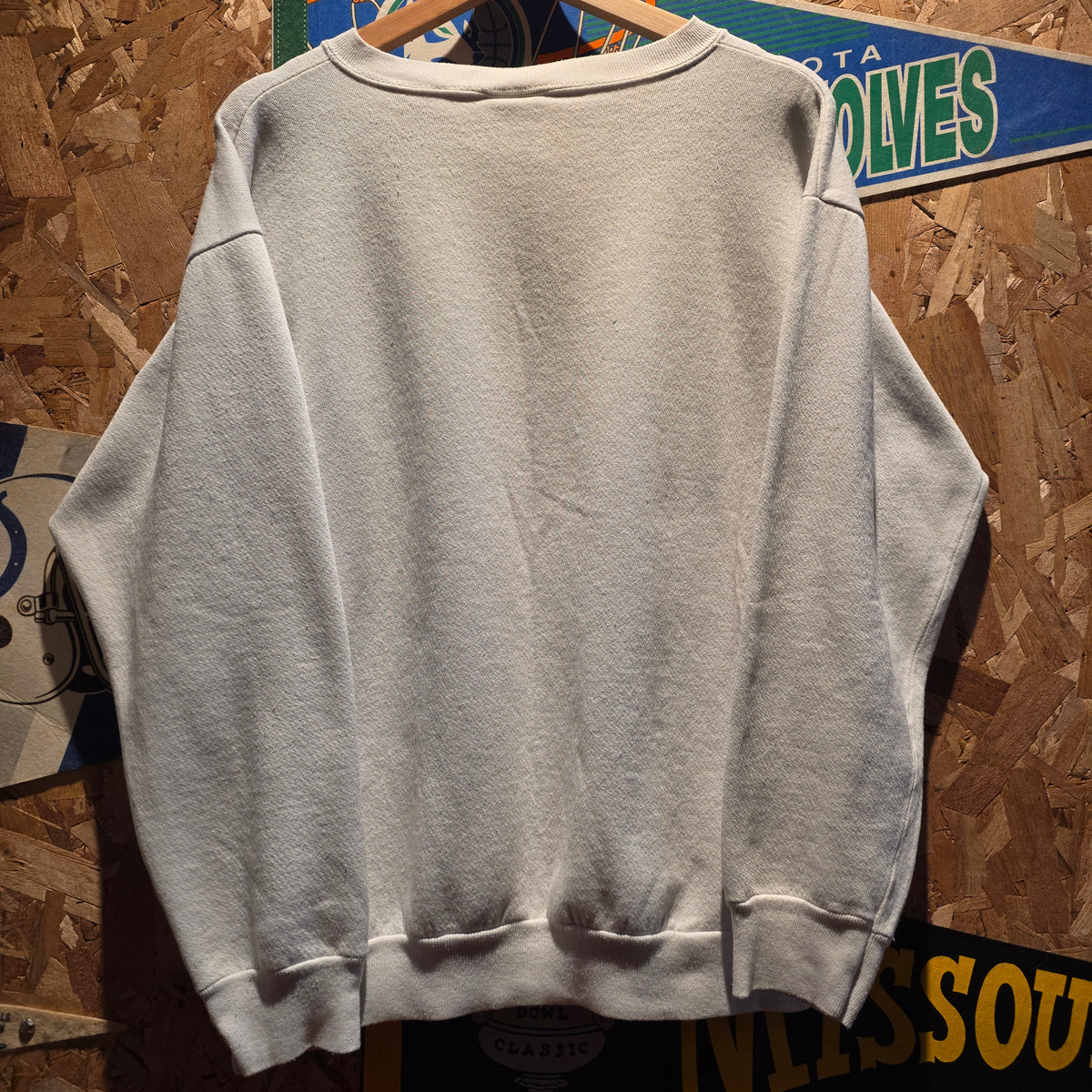 Vintage 80's Atex Dallas Cowboys Sweatshirt White: Large