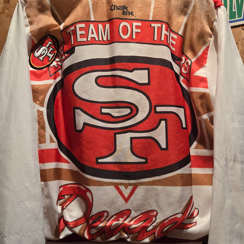 Vintage 90s Chalk Line San Francisco 49ers Team Of The Decade Jacket: Medium