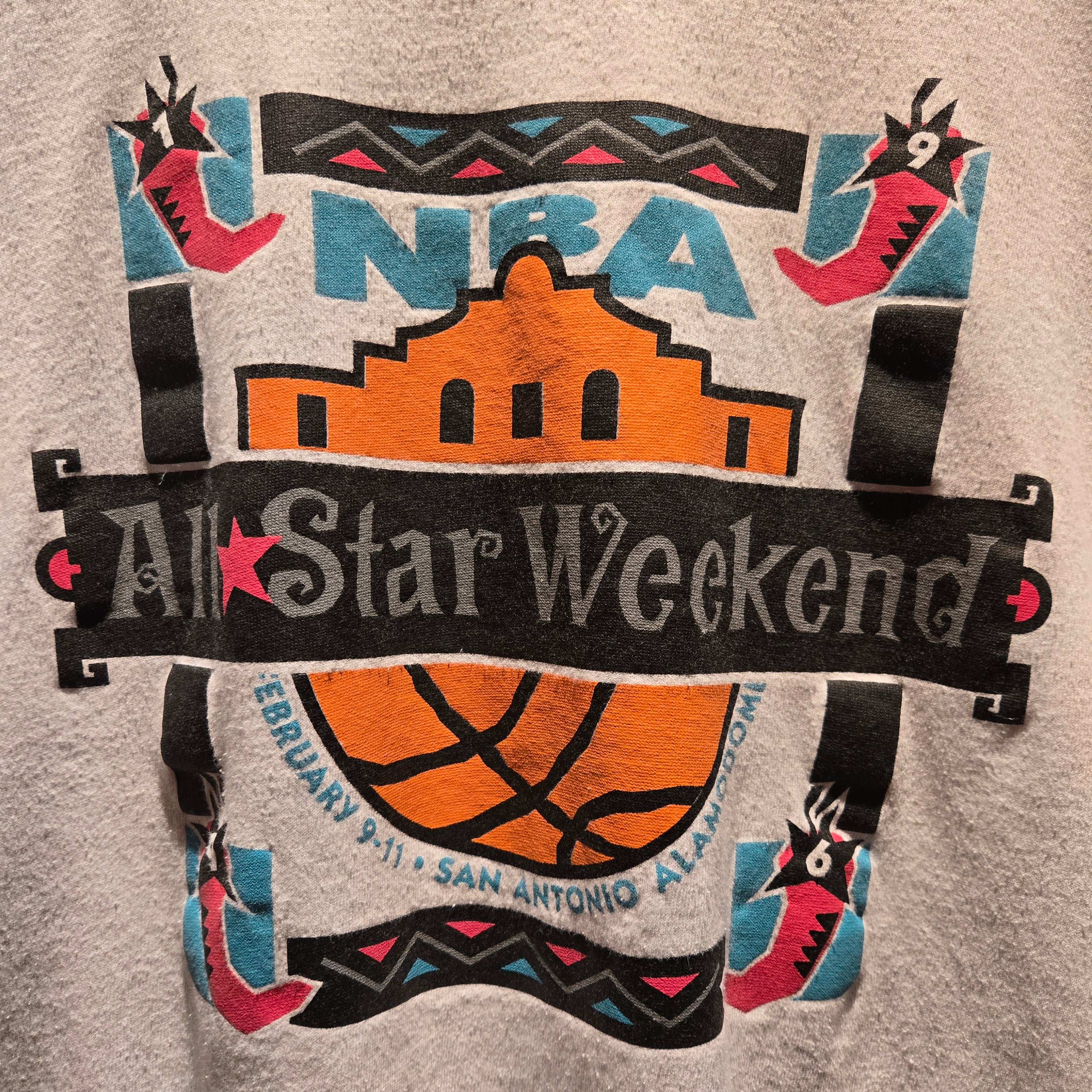 VTG Champion NBA All Star Weekend San Antonio Graphic T-Shirt: 2XL