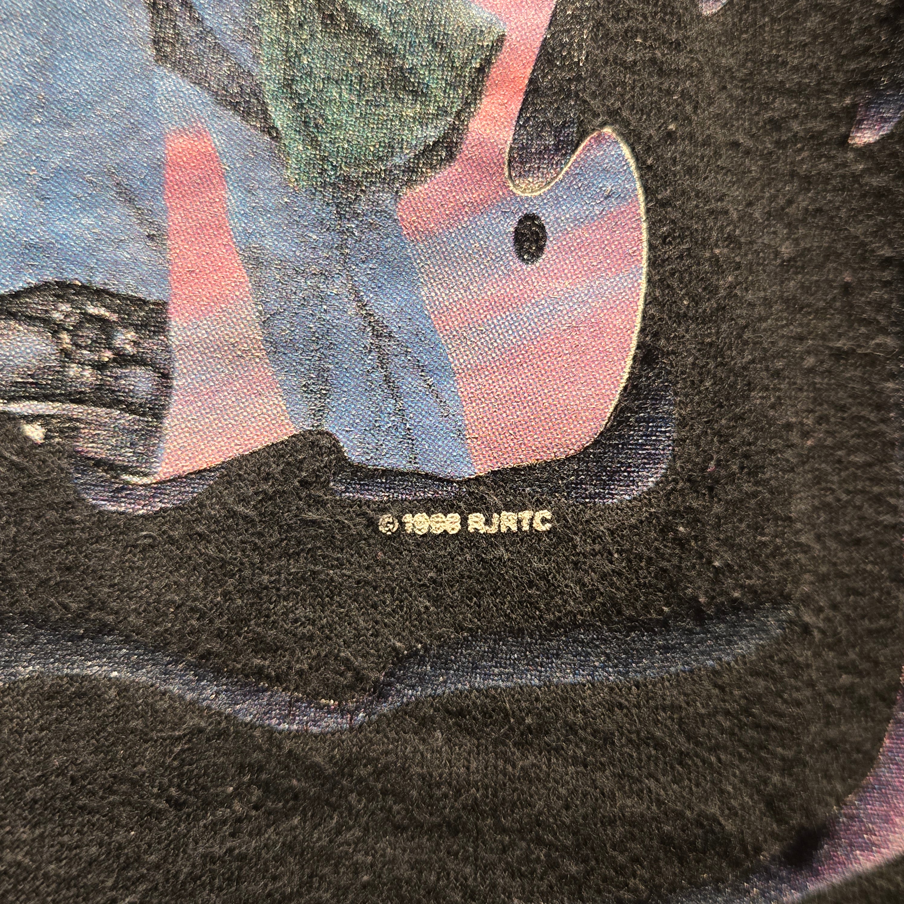 VTG Smokin Joe Camel Purple Haze Cigarette Black Short Sleeve T-Shirt: XL