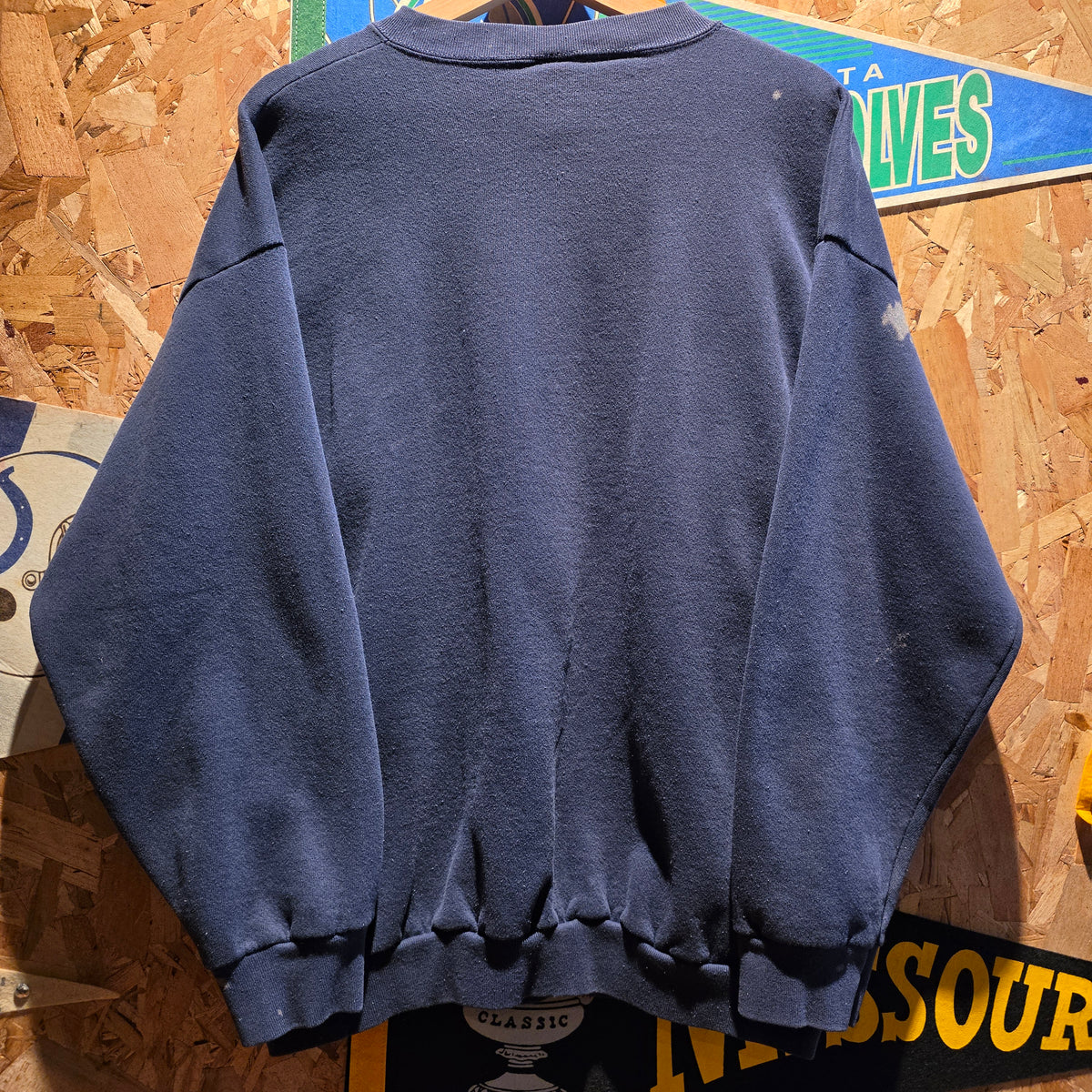 VTG 1995 Chicago Bears NFL Logo 7 Navy Sweatshirt: XL