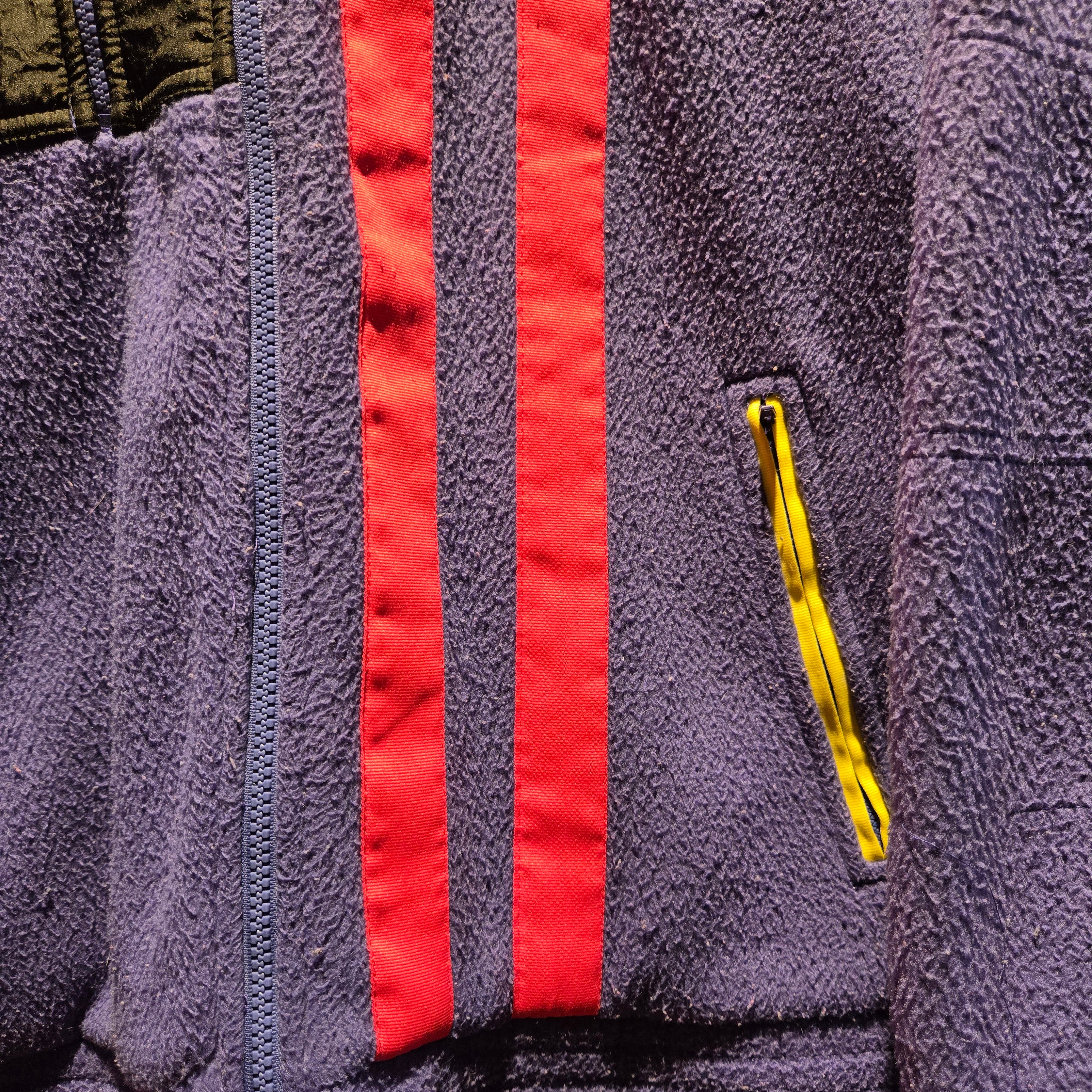 VTG 90s Adidas International  Neon Purple Pink Fleece Zip Up Jacket: Medium