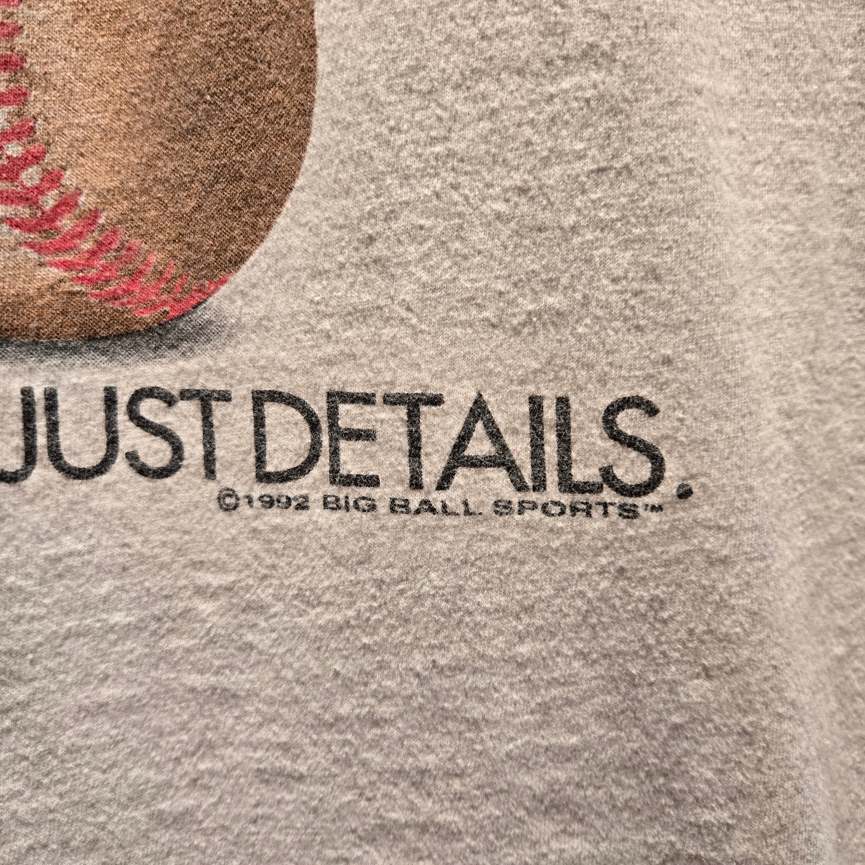 VTG 1994 Big Ball Sports Baseball Is Life Graphic T-Shirt: XL