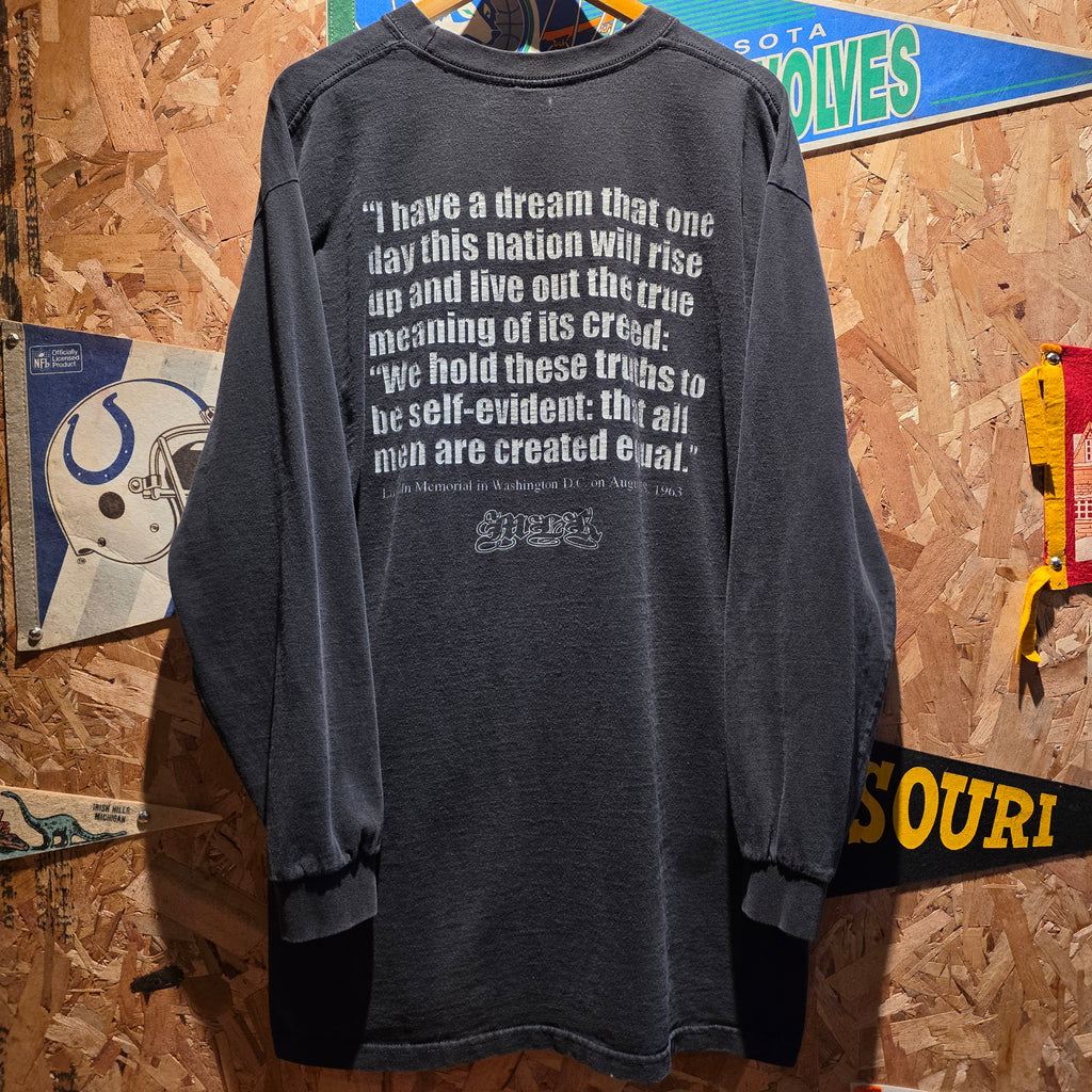 VTG Y2K Black Heritage Martin Luther King MLK I Have A Dream Shirt: XL