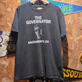 VTG Arnold Schwarzenegger T-Shirt Black The Governator Sacramento CA: Medium