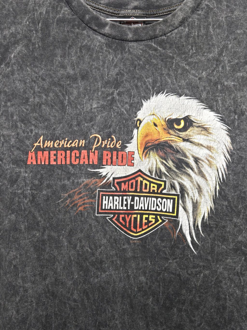 VTG 2002 Harley Davidson Eagle T-Shirt Laid Laws California: 3XL