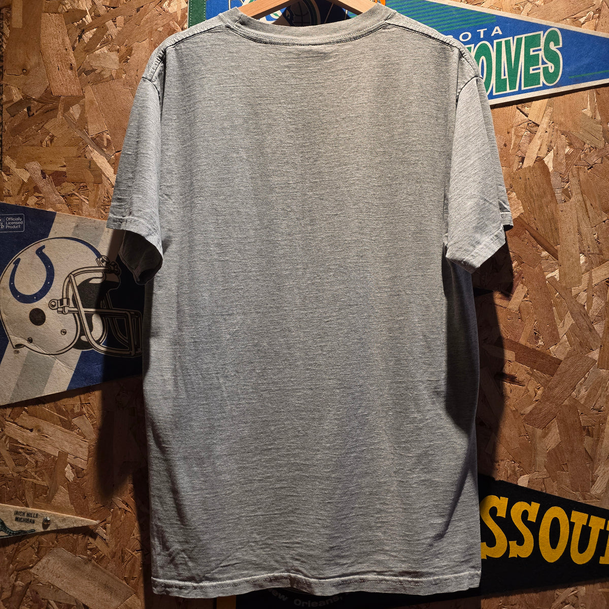 VTG Indiana Hoosiers University Grey T-shirt TSI: Large