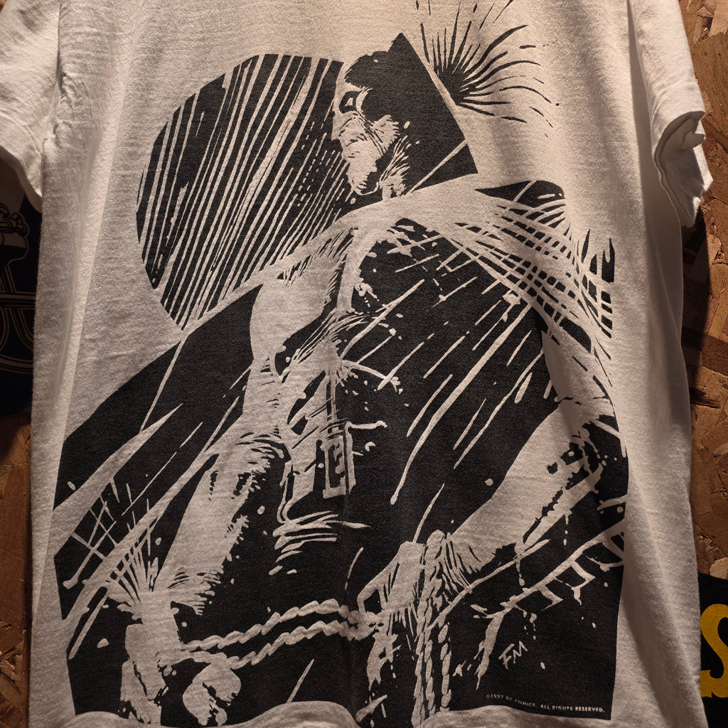 VTG 1997 DC Comics Batman AOP Graphic White T-Shirt: XL