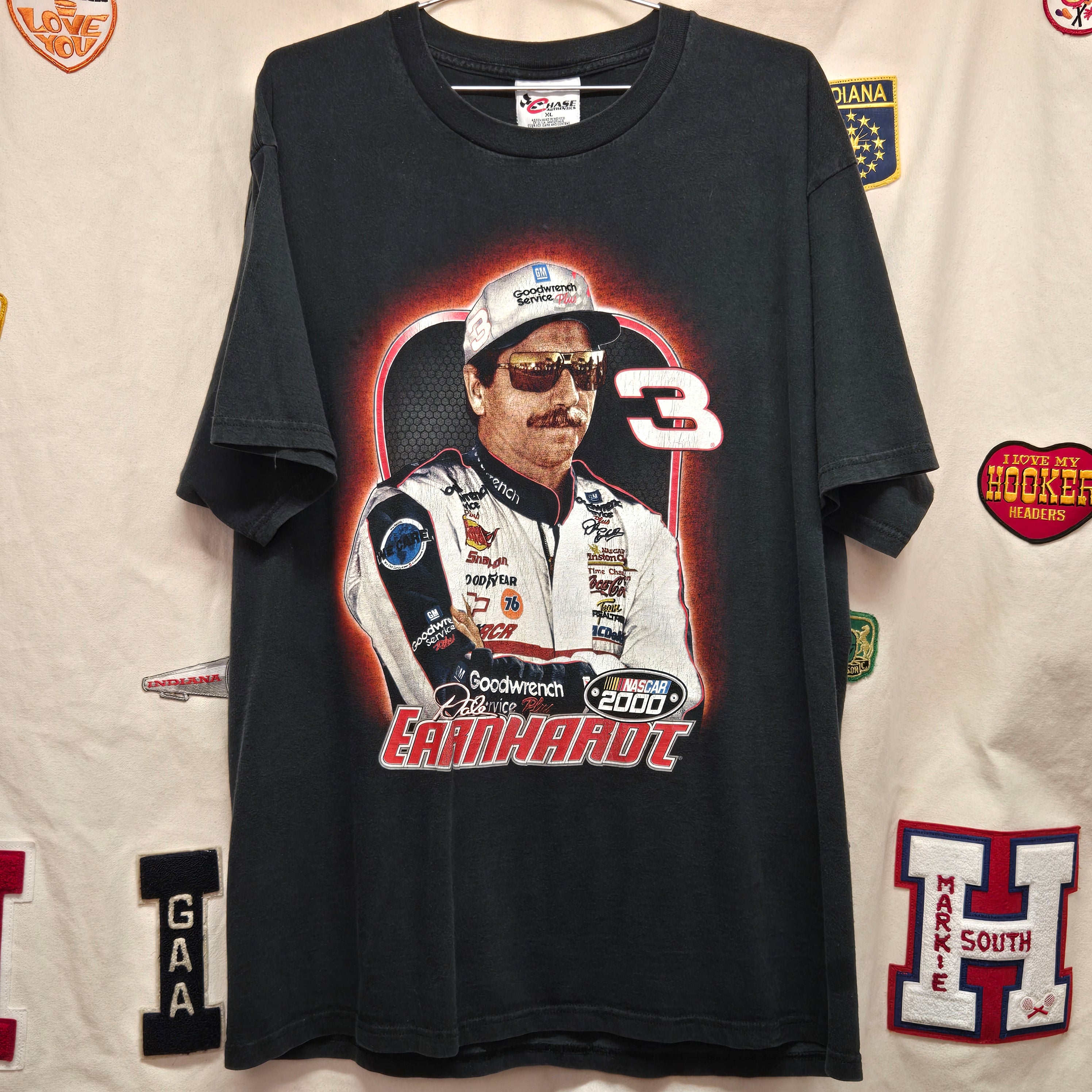 VTG 2000 Dale Earnhardt Intimidator Schedule Black T-Shirt: XL