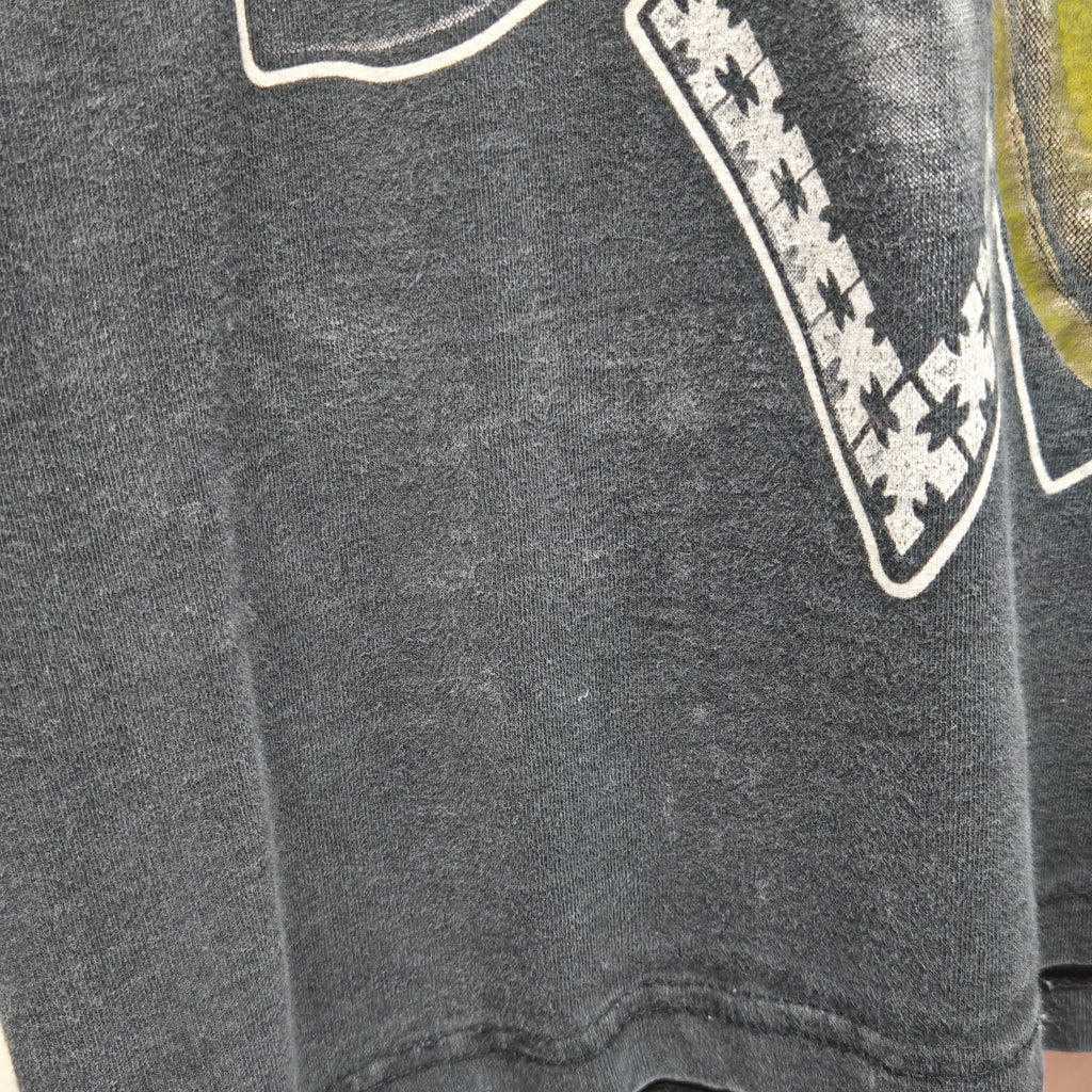 VTG Pink Panther Saxophone $100 Bills Black T-Shirt: XLT
