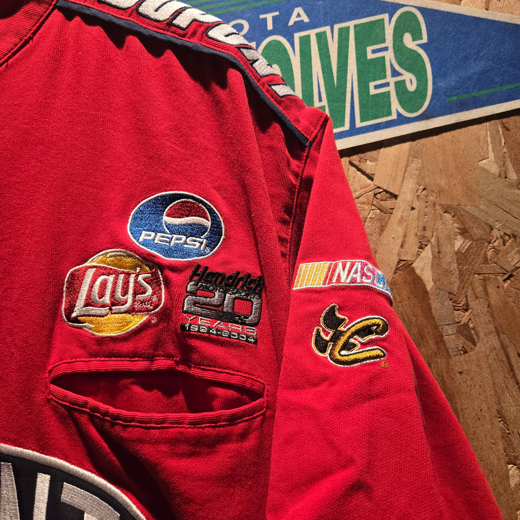 VTG Jeff Gordon Quarter Zip Racing T-Shirt Drivers Line: XL