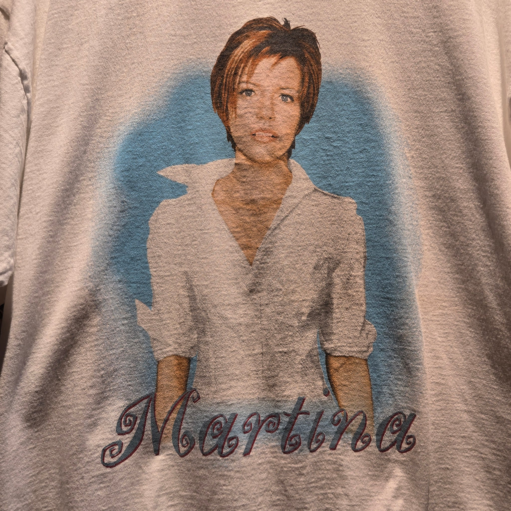 VTG 1999 Martina McBride Emotion Tour White T-Shirt Giant Tag: XL