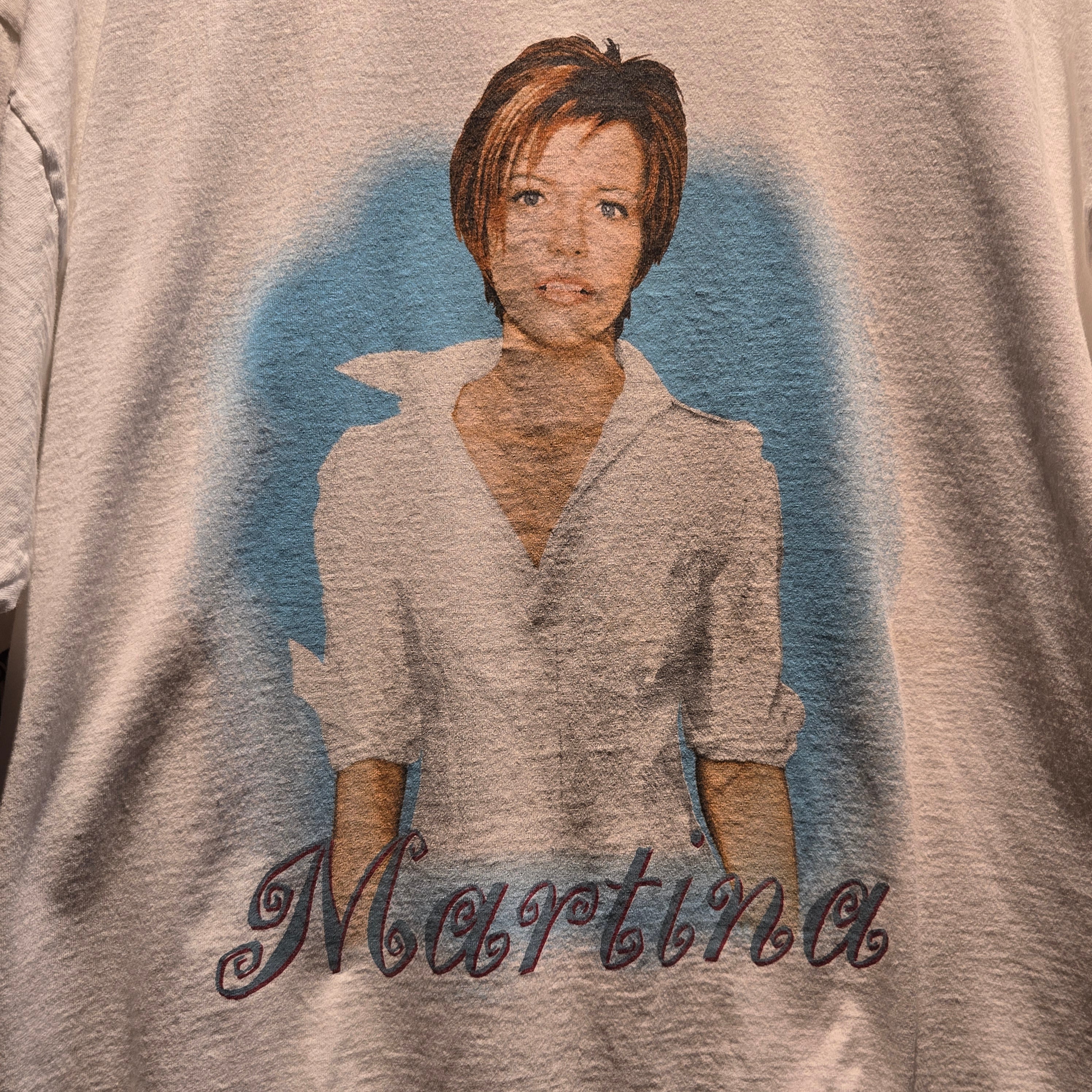 VTG 1999 Martina McBride Emotion Tour White T-Shirt Giant Tag: XL