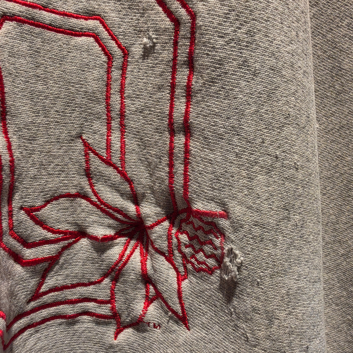VTG Ohio State Buckeyes Huge Spellout Sweatshirt Grey: XL