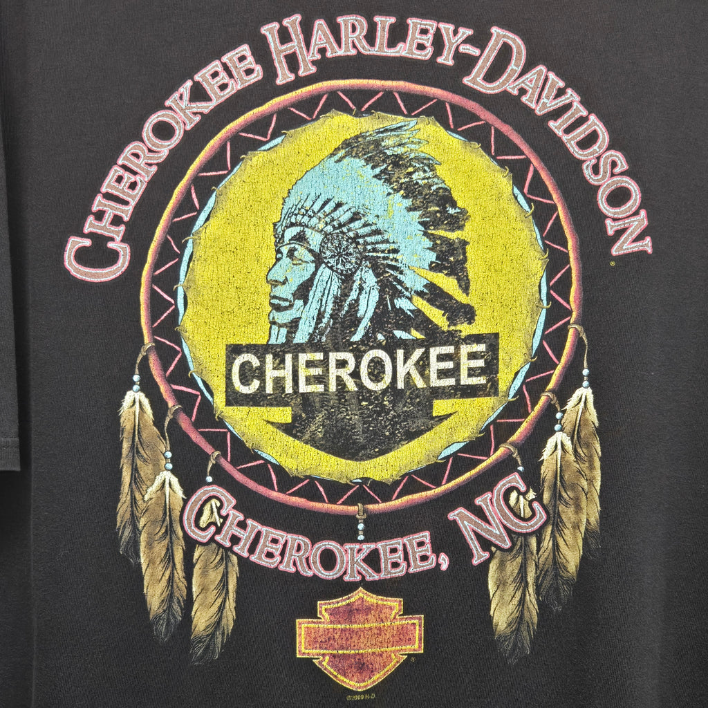 2009 Harley Davidson Cherokee, NC Black T-Shirt: