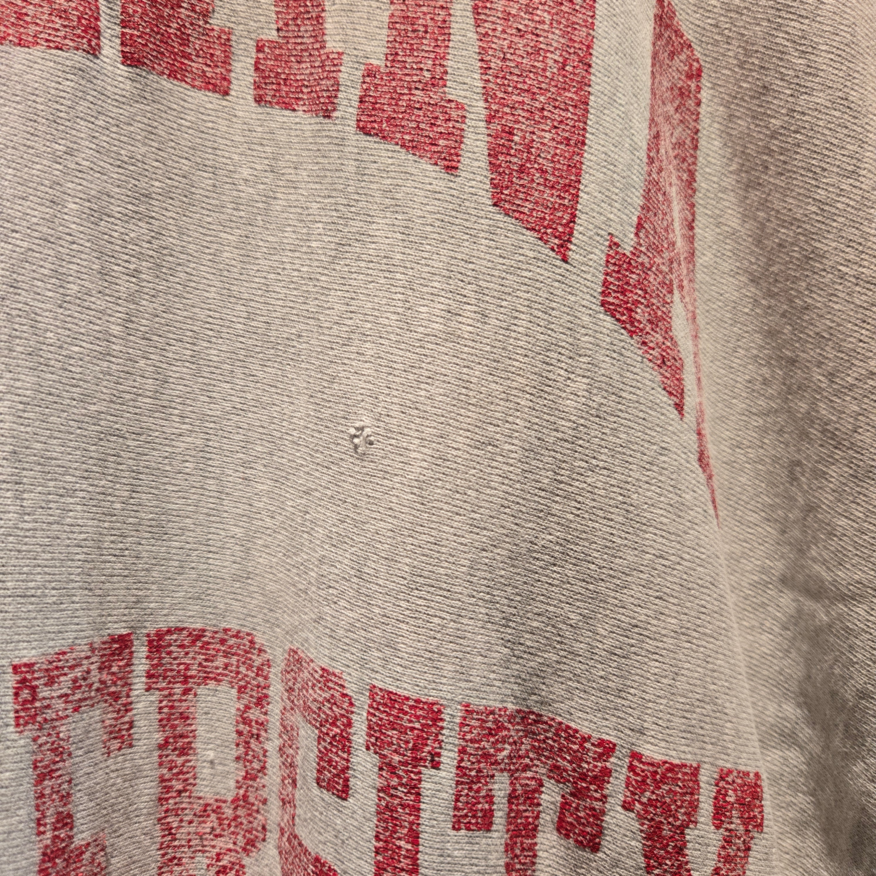 VTG 80's Champion Reverse Weave Indiana Hoosiers Tri Blend Distressed: 2XL