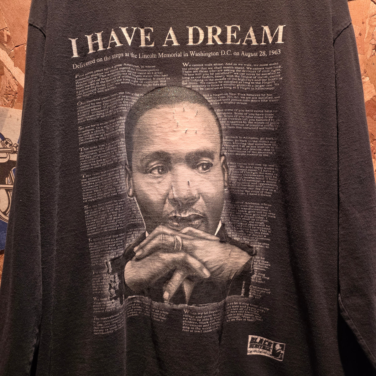 VTG Y2K Black Heritage Martin Luther King MLK I Have A Dream Shirt: XL
