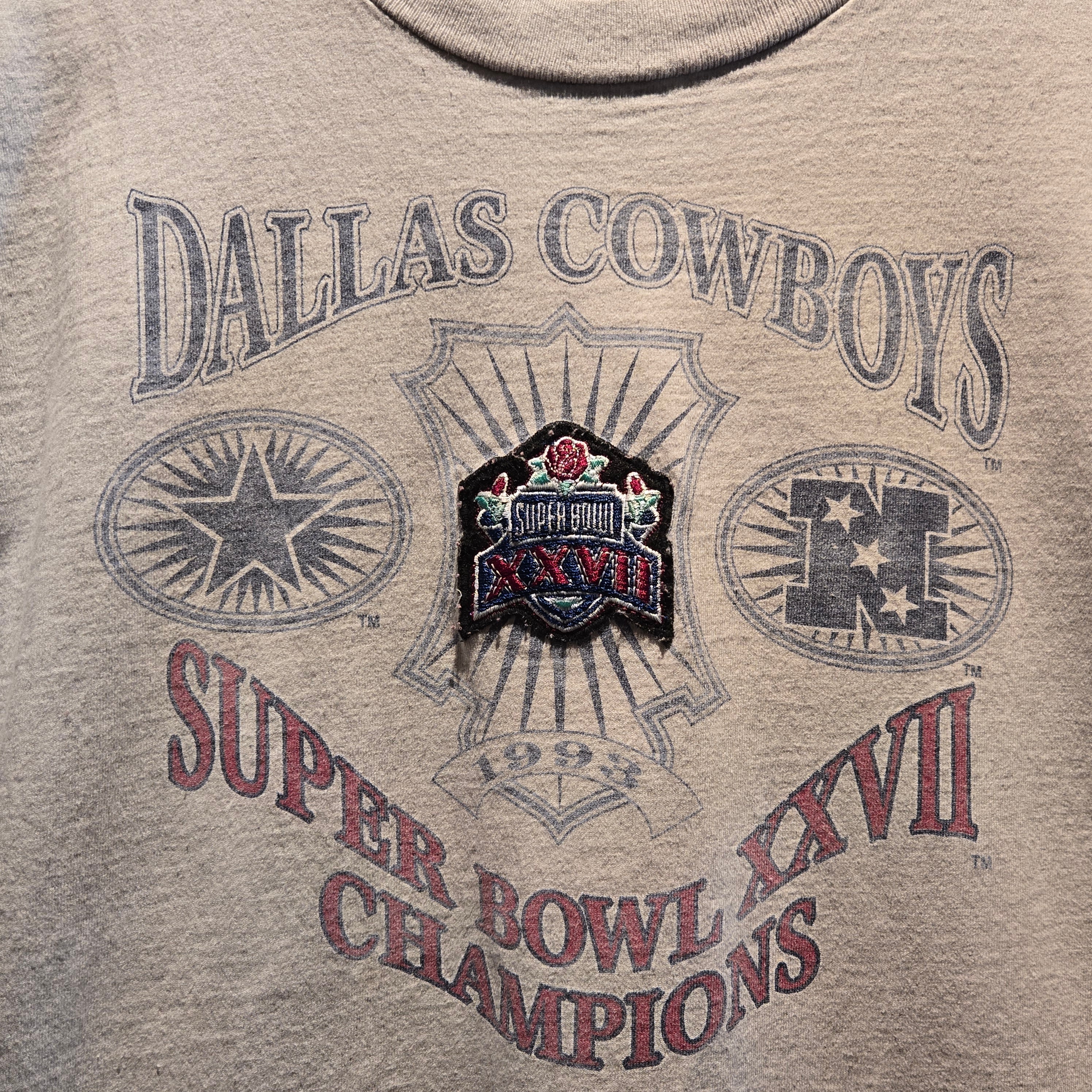 VTG 1993 Nutmeg Dallas Cowboys Super Bowl Champion T-Shirt: XL