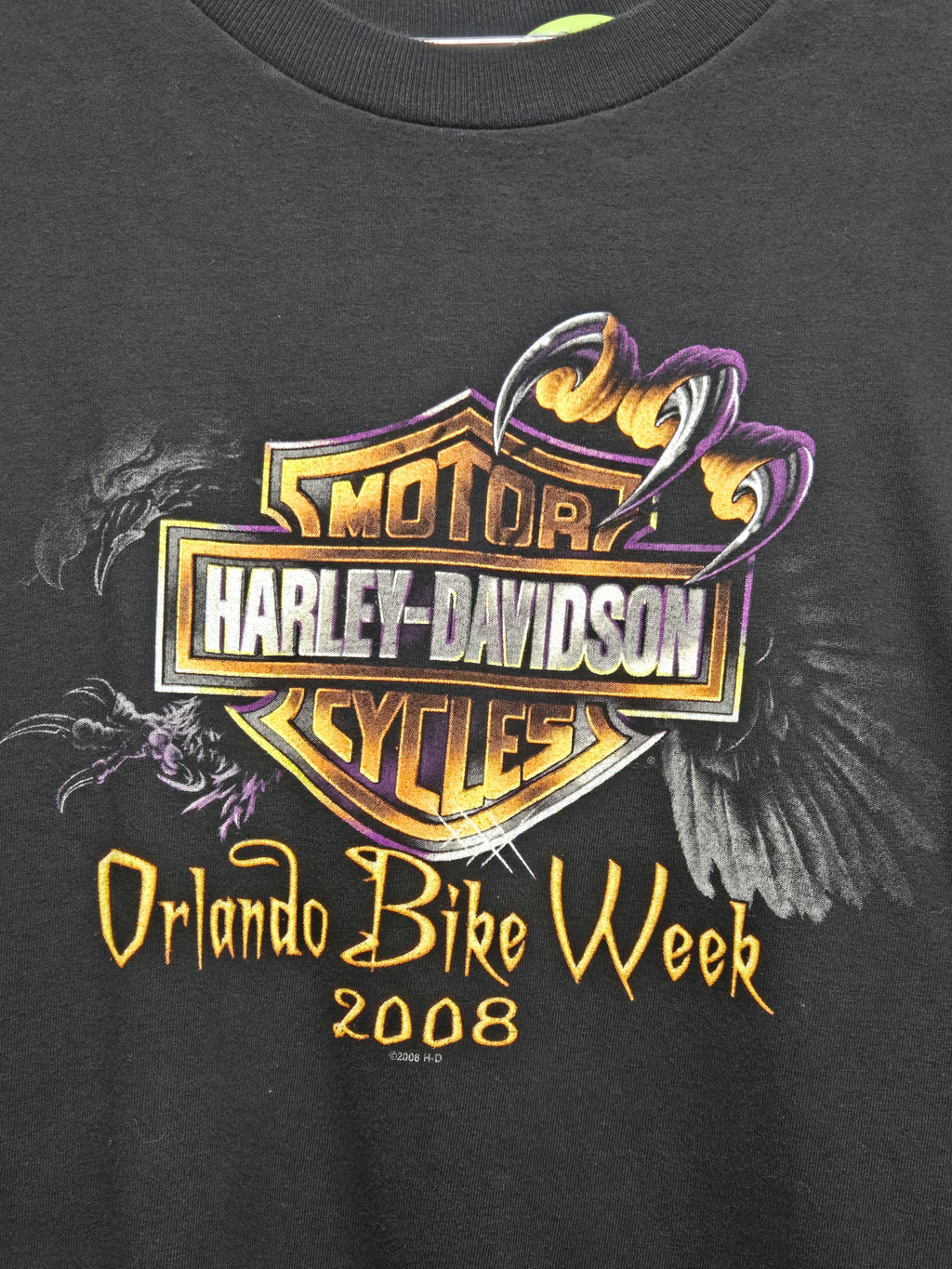 2008 Harley Davidson Bike Week Orlando Florida Egale Black: XL