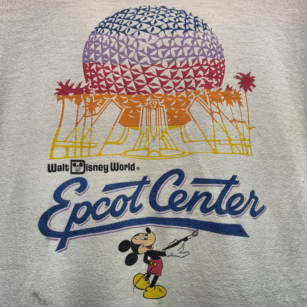 VTG 90'S Walt Disney World Epcot White T-Shirt: Medium