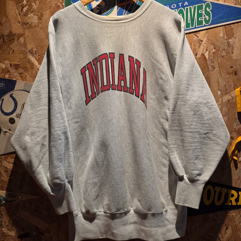VTG 90's Indiana Hoosiers Champion Reverse Weave Sweatshirt: XXL