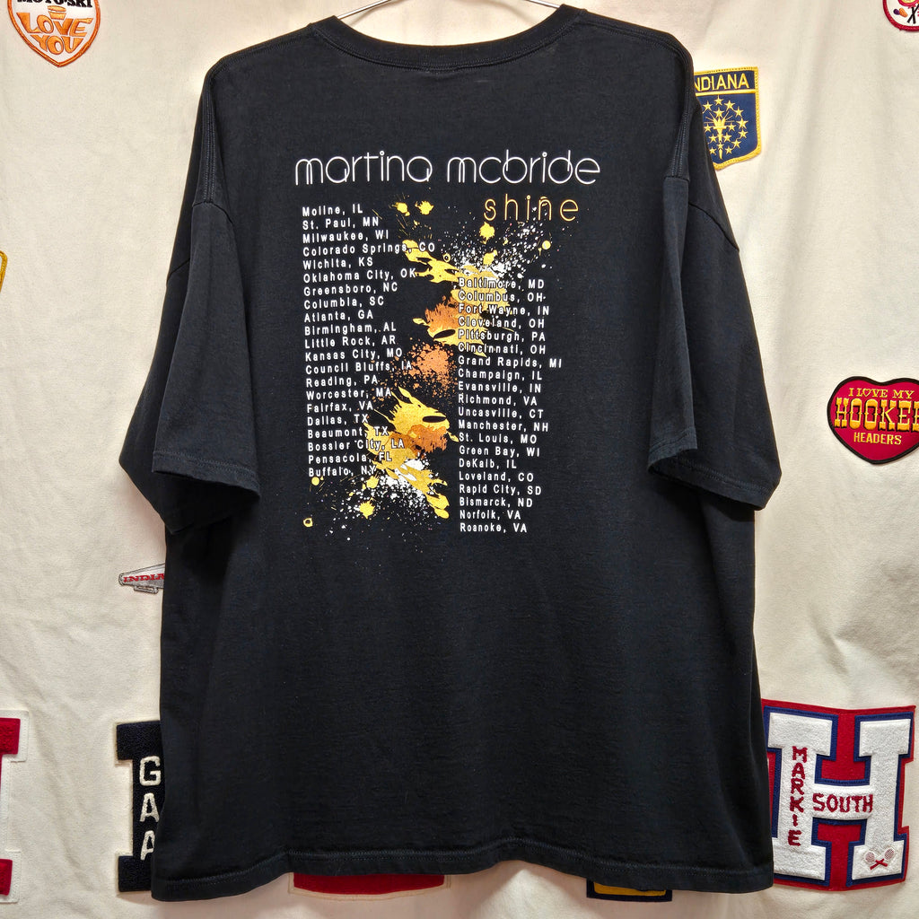2009 Martina McBride Shone Tour Black T-Shirt: 3XL