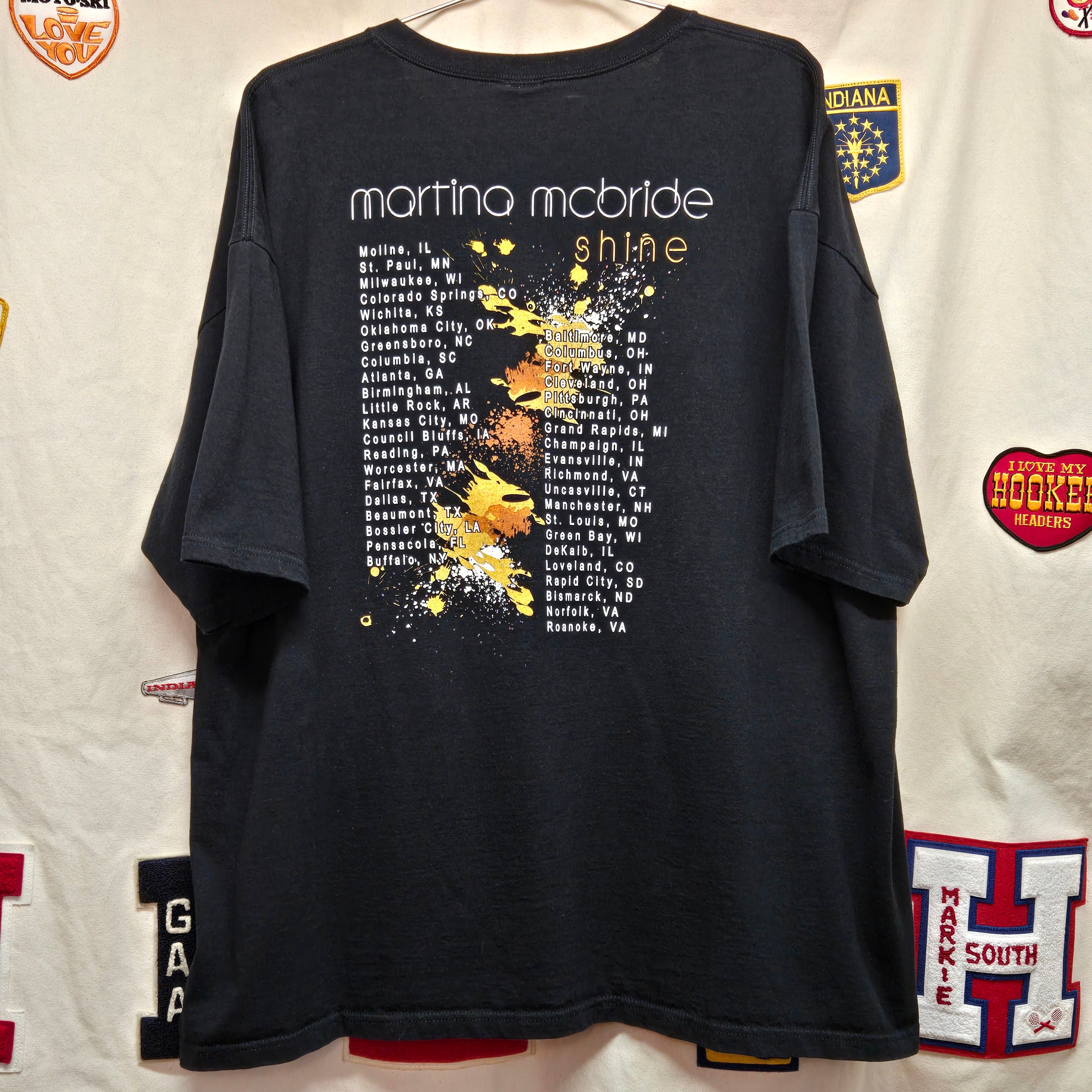 2009 Martina McBride Shone Tour Black T-Shirt: 3XL