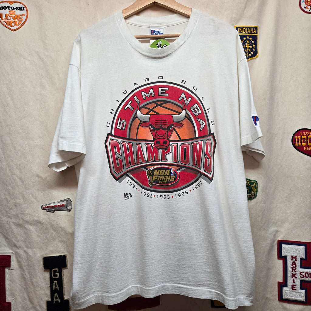 VTG Pro Player Chicago Bulls 1997 Champions 5 Time NBA Champions: XL