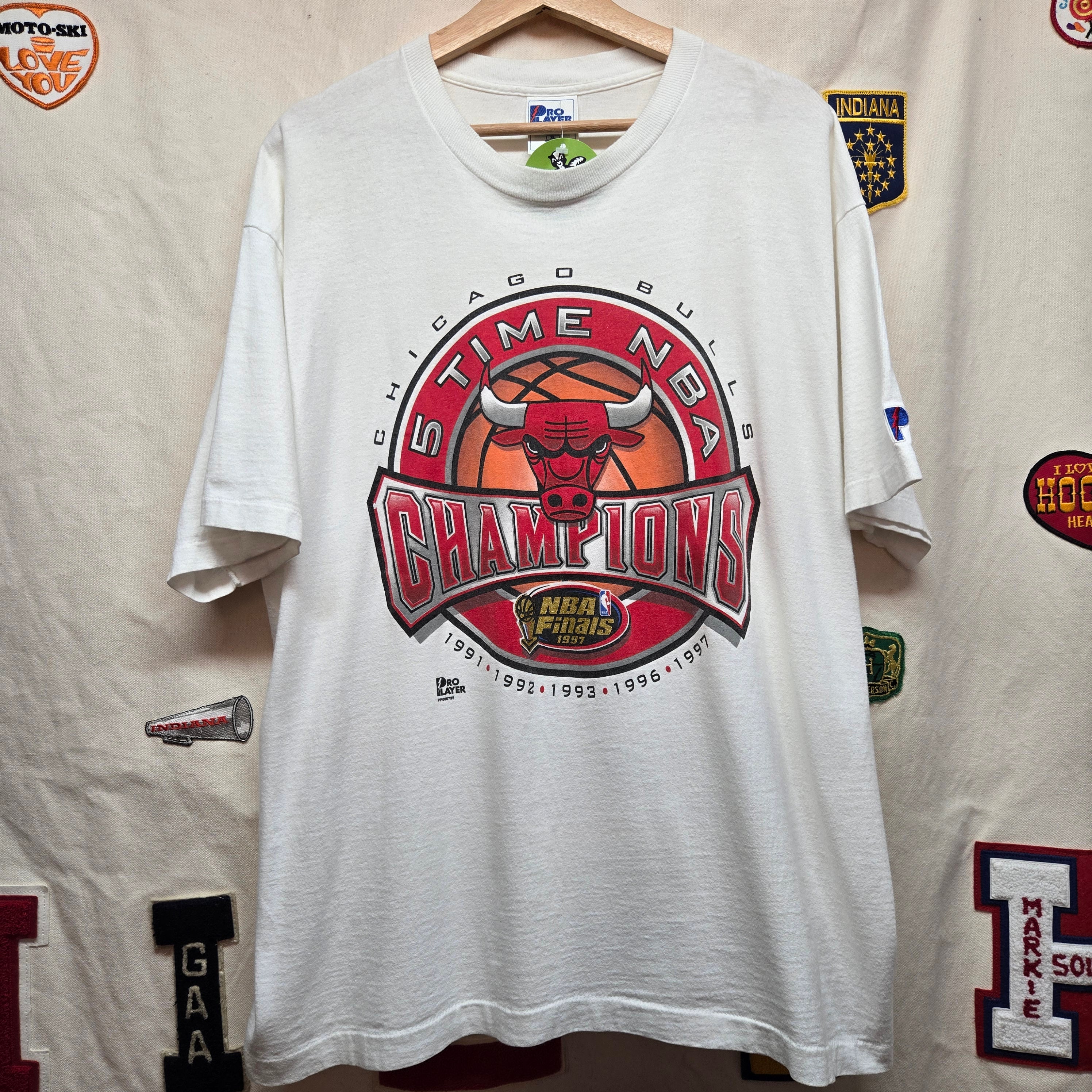VTG Pro Player Chicago Bulls 1997 Champions 5 Time NBA Champions: XL