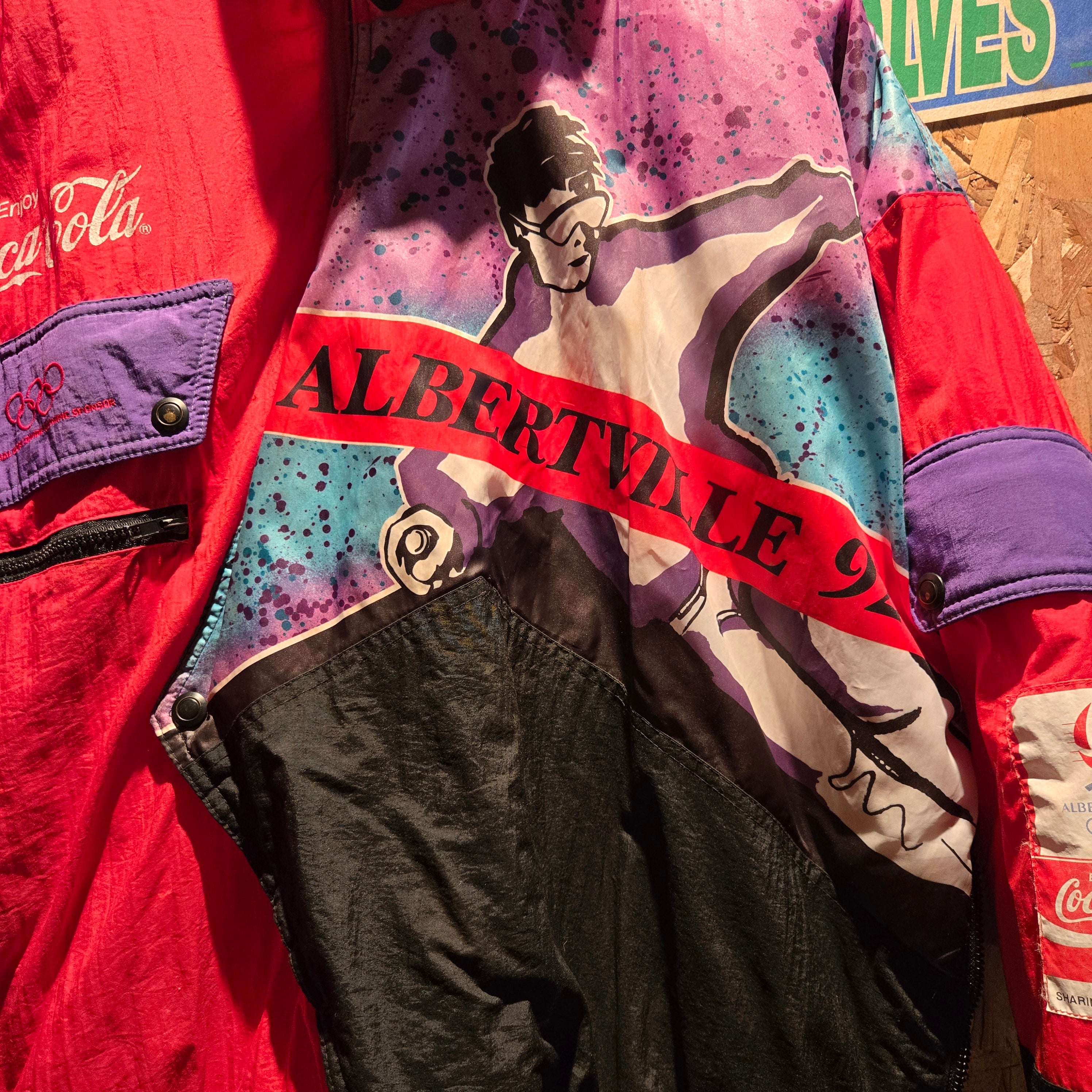 VTG Coca Cola Albertville 1992 Olympics Jacket Ski Winter Retro 90s: Large