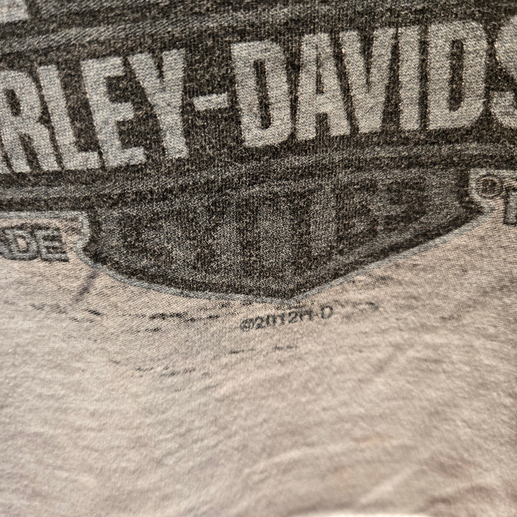 Harley Davidson 2012 Whiskey River Arkansas White Graphic T-Shirt: 2XL