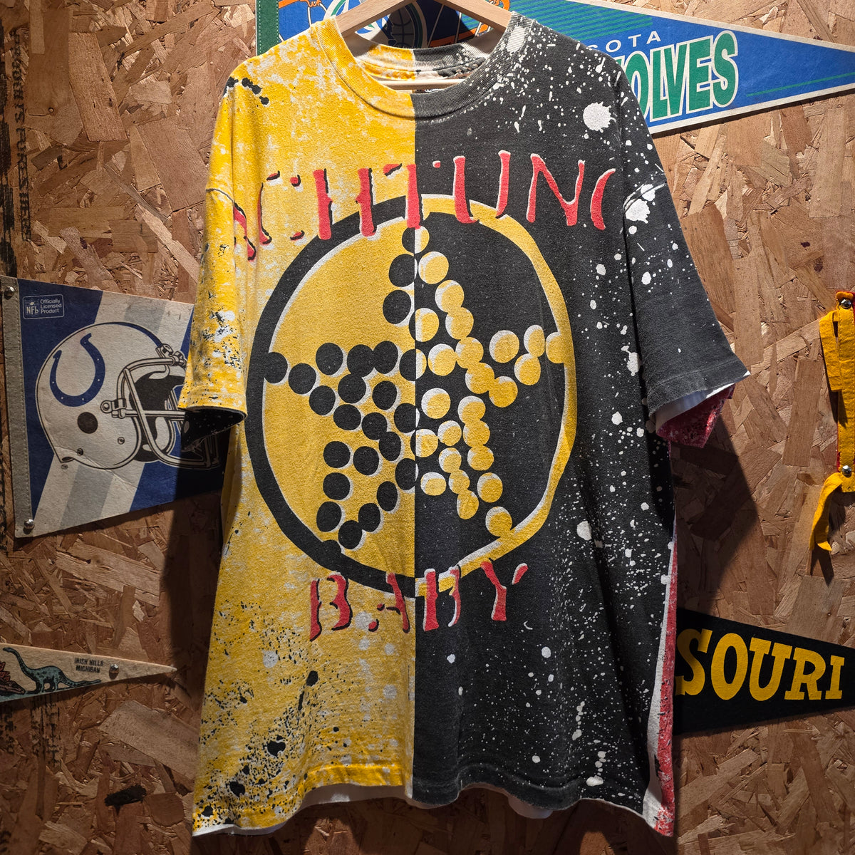 VTG U2 Concert T-Shirt Original Achtung Baby 1991 All Over Print: XXL