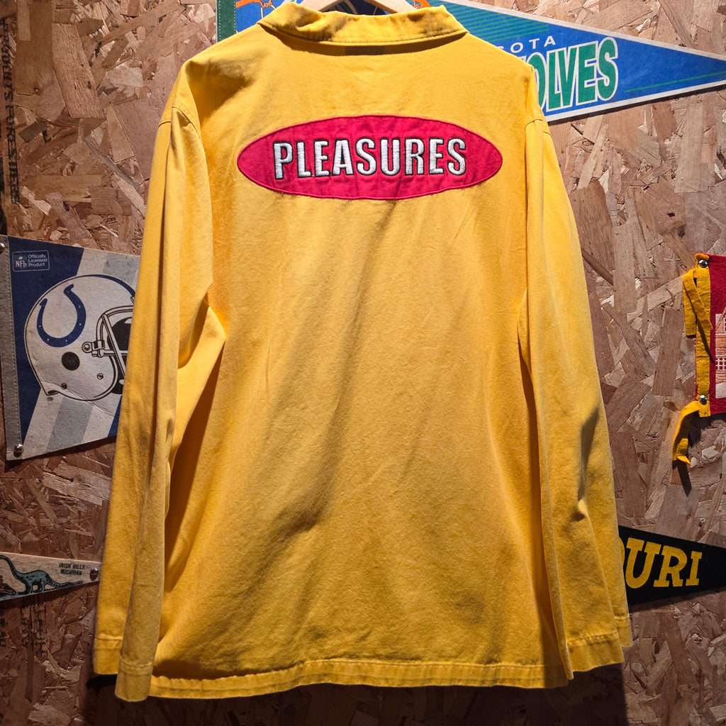 Pleasures Zip Jacket Yellow Pockets: XXL