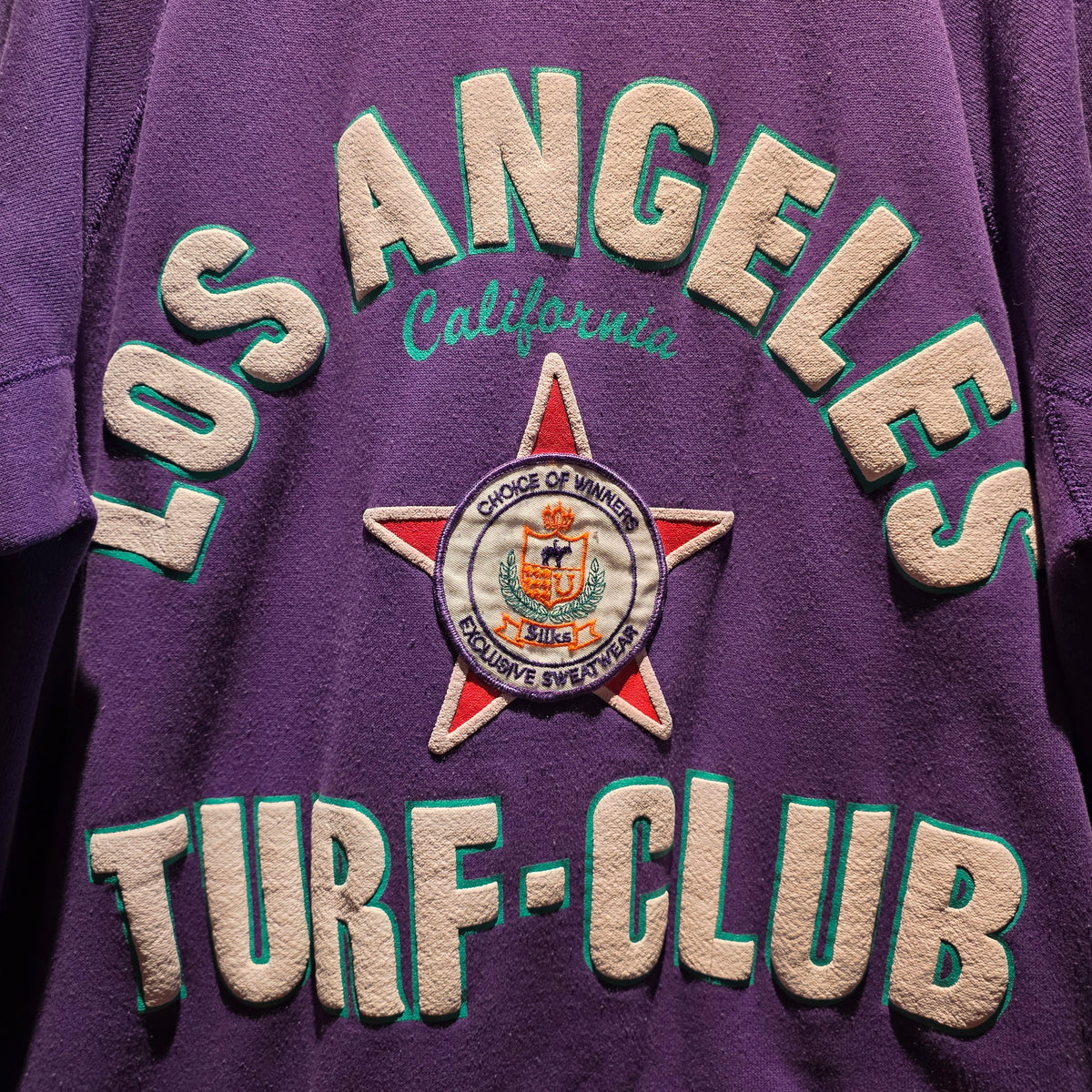 VTG 1988 Silks Winner Exclusive Sweatshirt Los Angeles Turf-Club: XL