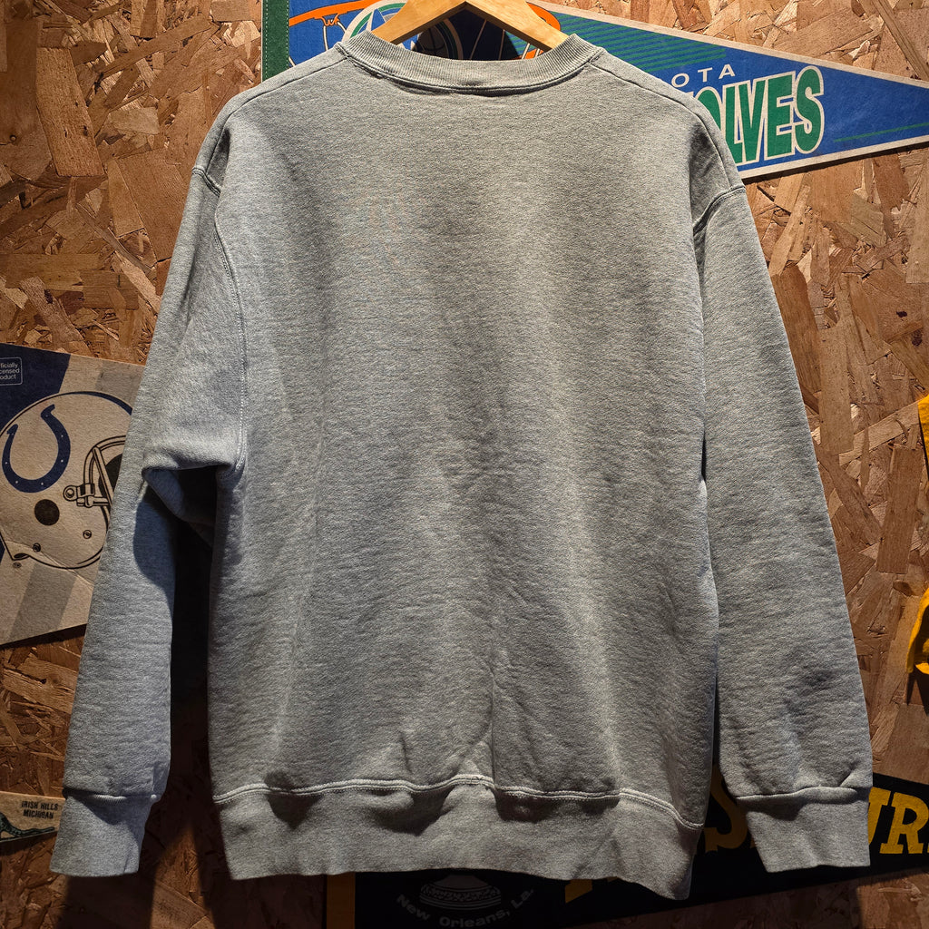 VTG 90's University Of Michigan Grey Sweatshirt: Large