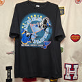 VTG St.Louis Blues Faceoff Black T Shirt NHL Logo 7: Large