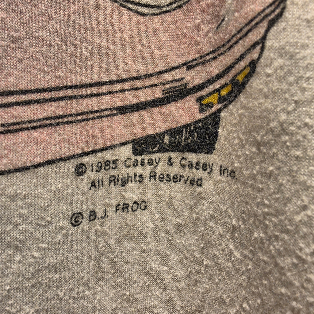 VTG 1985 Miami Mice Parody White Graphic T-Shirt: Large