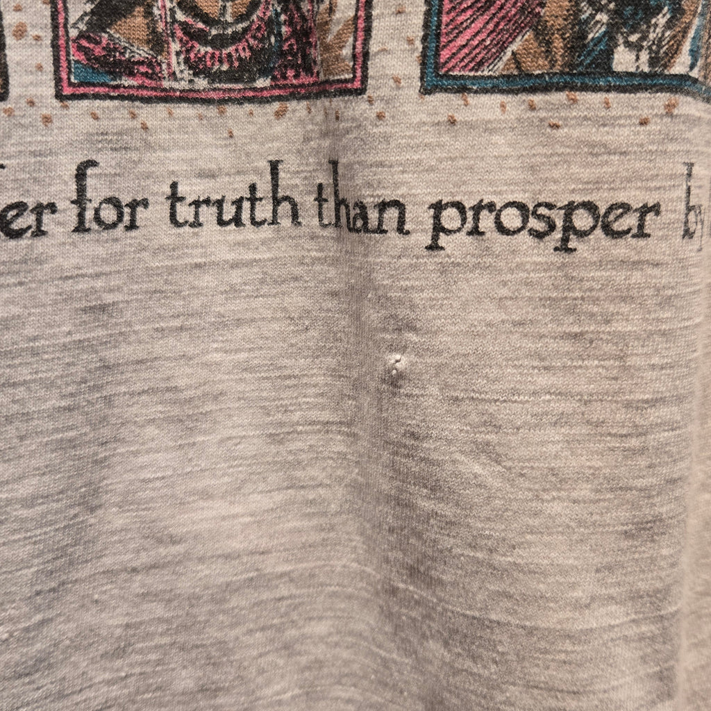VTG Folk Wisdom Of The World Double Sided T-Shirt: Large